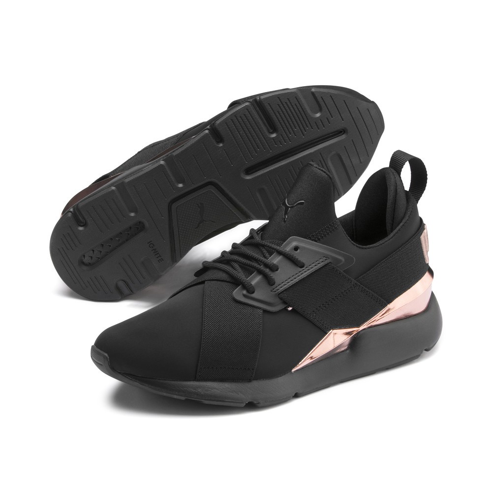 puma muse metal black and rose gold