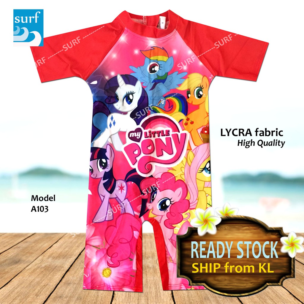 PONY Swimwear Suits Muslimah  Swimsuit Bathsuit kids Swim 