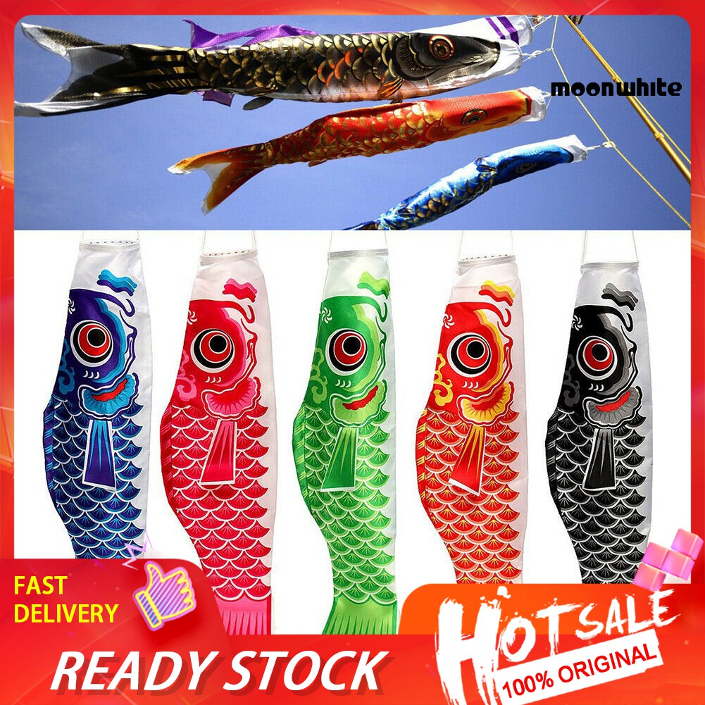 Pyy 55cm Japanese Nobori Koinobori Carp Streamer Windsock Fish Flag Kite Home Decor Shopee Singapore