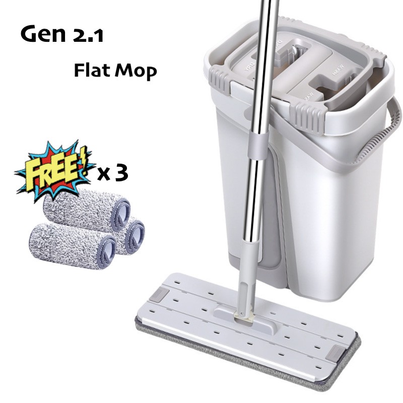 Portable Hands Free Wet Dry Flat Mop Mini Home Cleaning Mop with Dual