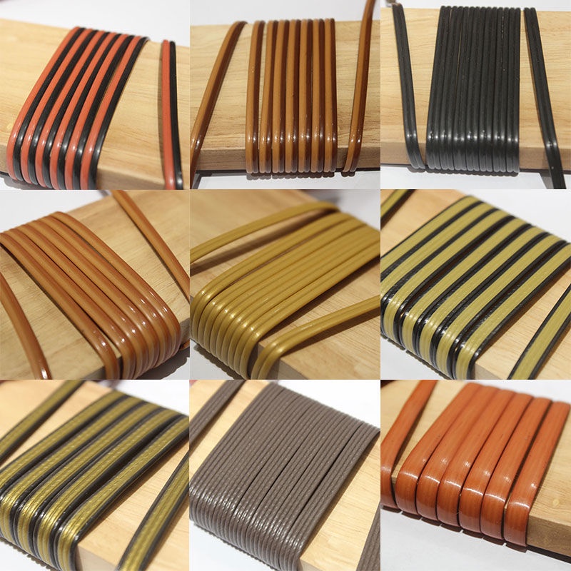 Plastic Wickers Woven PE/PVC round Flat Rattan Basket Repair Material