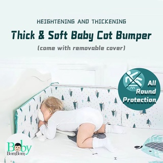 100% Cotton Baby Cot Bed Bumper Head Protector FULL SET