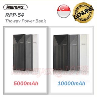 Remax Thoway 5000/10000 mAh Compact Powerbank Portable Charger [RPL-54/RPL-55]