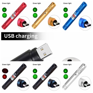 USB Rechargeable Laser Green  Portable High-power Laser Pointer built in battery (SG stock)