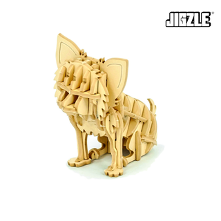 Jigzle Chihuahua 3D Paper Puzzle for Adults and Kids. Ki-Gu-Mi Paper Art. Best Gift for All Occasions.