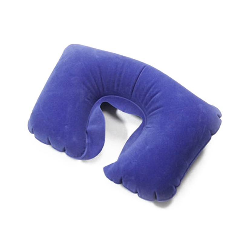 Inflatable Travel Flight Pillow Neck U Rest Air Cushion Eye Mask