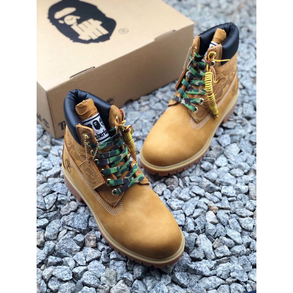 timberland bape x undefeated