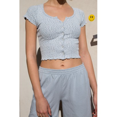 zelly ruffle top