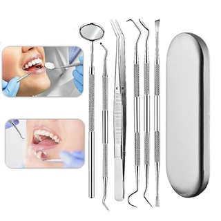 Mimiga Dental Set Dental Cleaner Scaler Mouth Mirror Strumento di Controllo per Strumenti dentali 