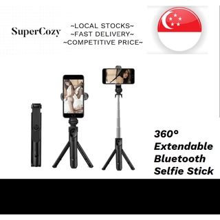 👍CHEAPEST!!!👍 360° Rotation Tripod Stand Extendable XT09 Bluetooth Selfie Stick Monopod Foldable Phone Bracket