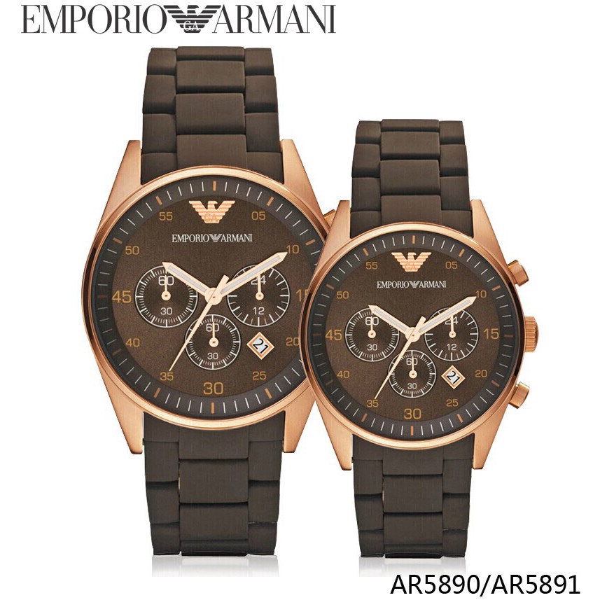 emporio armani couple watch