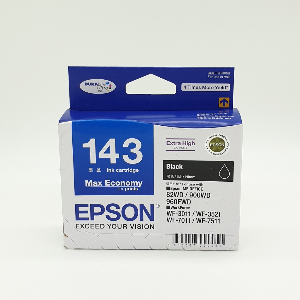 Epson 143 Black Ink Cartridge 100 Ml Shopee Singapore