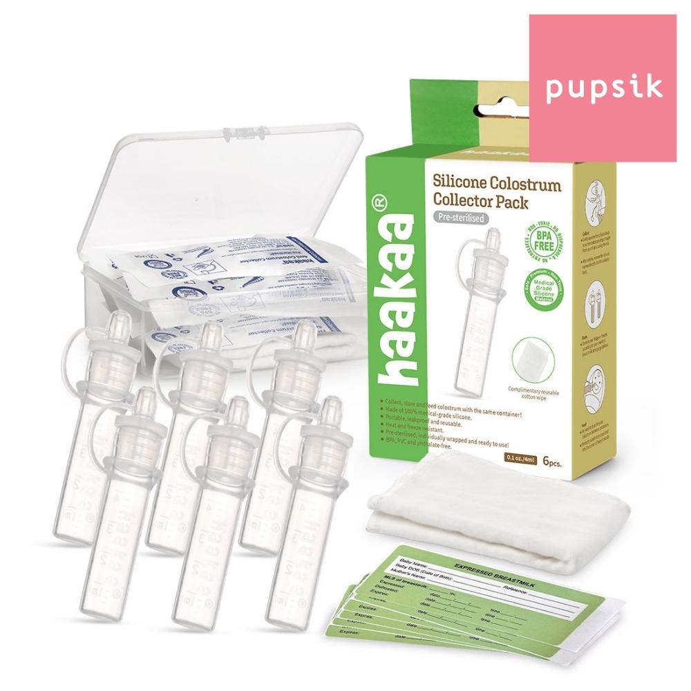 Haakaa PreSterilized Silicone Colostrum Collector Set (4ml x 2 or 6
