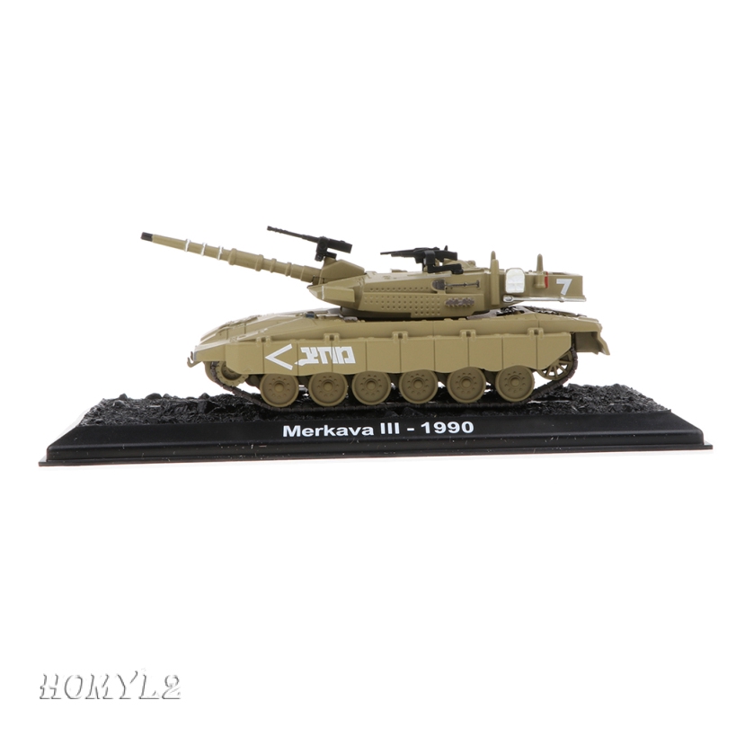 Army Model Toy 1:72 Merkava III-1990 Diecast Tank Armor Showcase Display 