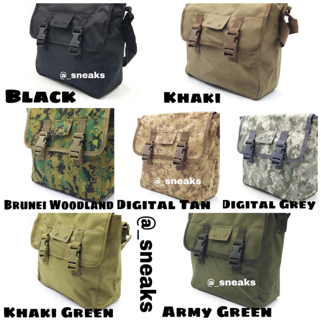 d&g army sling bag