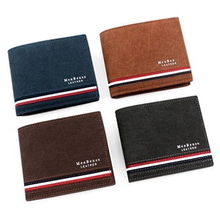 Fashion Leather Wallet Men Luxury Slim Coin Purse Business Foldable Wallet Man Card Holder Pocket #5