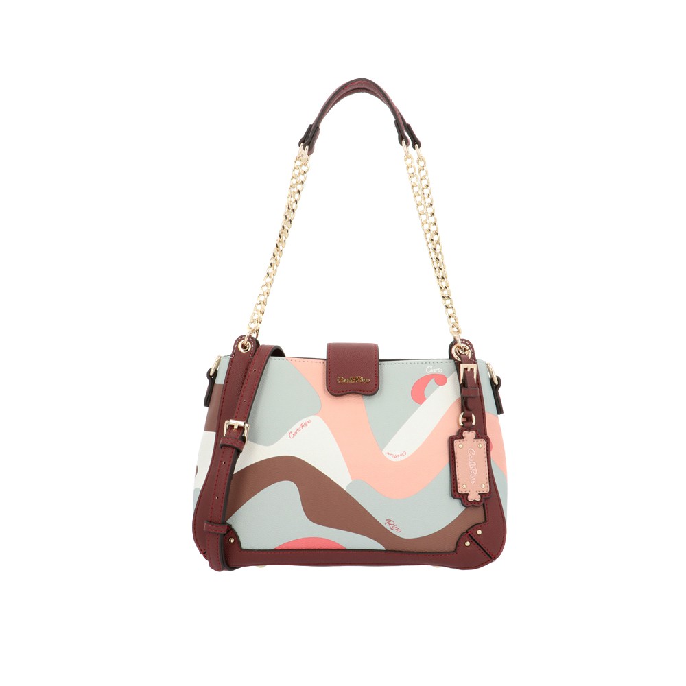 pink chain shoulder bag