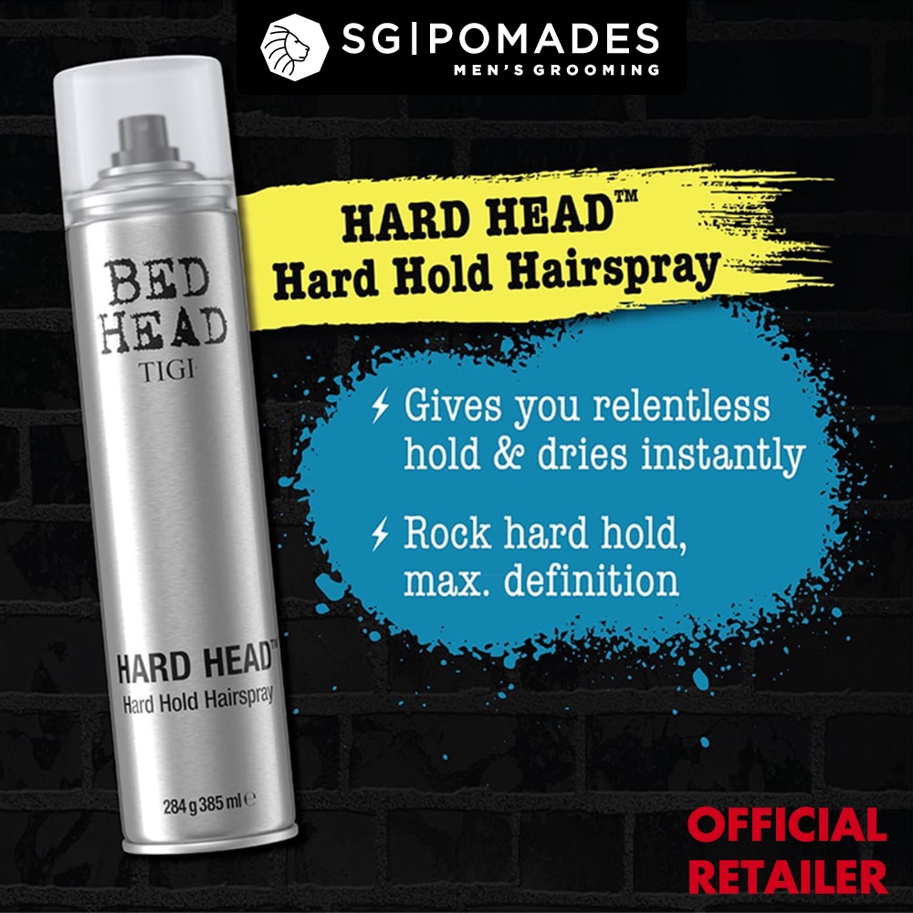 Bed Head Tigi Hard Head Hard Hold Hairspray 385ml Shopee Singapore