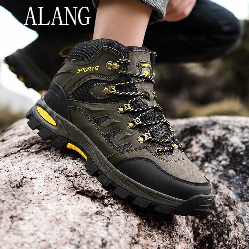 Readystock Men Outdoor Shoes Waterproof Hiking Shoes Male Non-slip ...