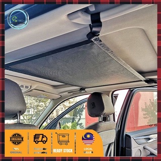 Car Ceiling Roof Interior Cargo Net Universal Storage Bag Sundries Organizer Adjustable Mesh Pocket For Van SUV