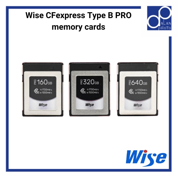 Wise CFexpress Type B PRO memory cards (Wise Advanced CFXB Series