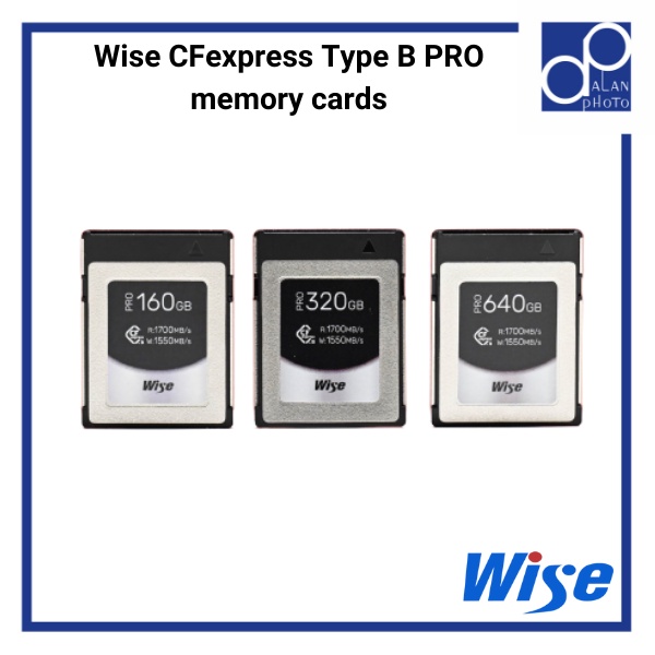 Wise CFexpress Type B PRO Memory Cards (Wise Advanced CFX-B Series ...