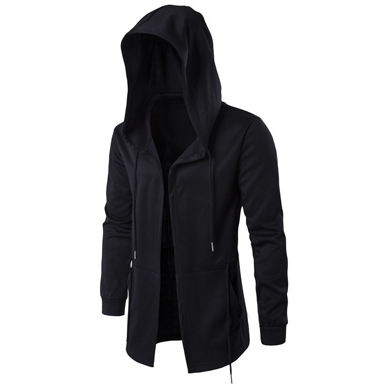 mens long cloak hoodie