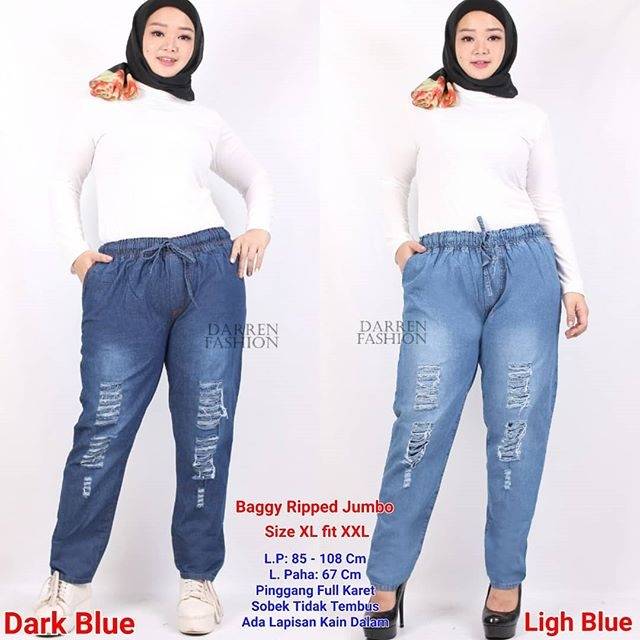 Baggy Ripped Not Translucent Jumbo Denim Jeans Boyfriend Jumbo Xl Fit Xxl Ripped Jeans Shopee Singapore