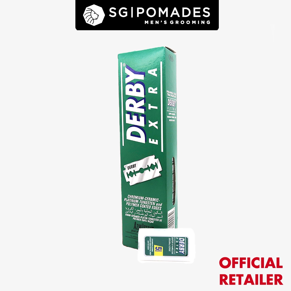 100 Blades of Derby Extra Platinum Stainless Double Edge Safety Razor