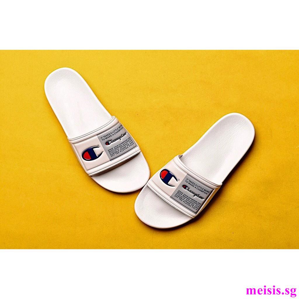 yellow champion slippers