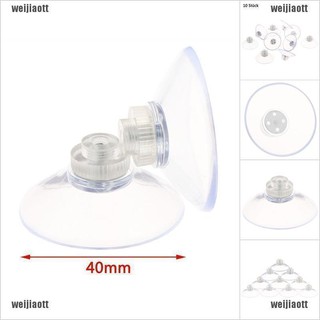 With Knurled Nut Clear for kitchen 4Pcs With M4 Thread 40mm Suction Cups 