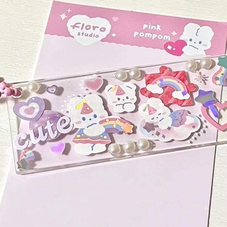 Six types of Gupan DIY guka key chain acrylic sheet creative homemade love 六款咕盘DIY咕卡钥匙扣亚克力片创意自制爱豆追星挂件塑料片 XI8805 #7