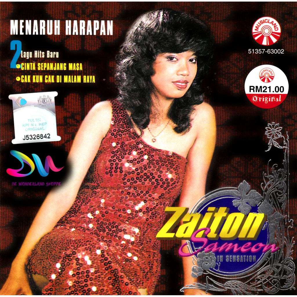 Zaiton Sameon In Sensation Malay Cd Song Shopee Singapore