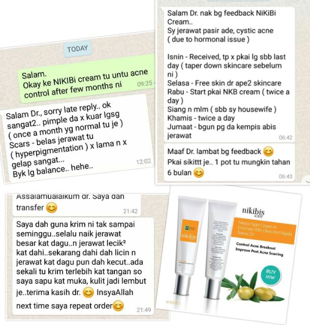 nikibi acne cream