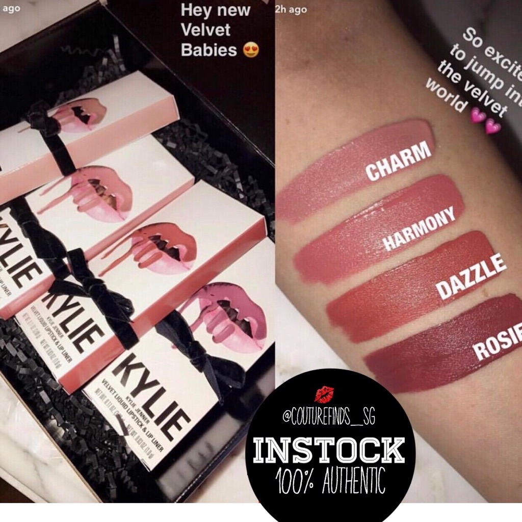 Authentic Kylie Velvet Lip Kit Shopee Singapore