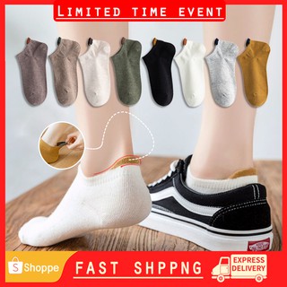 Image of Women's Men's Cotton Solid Color Socks Autumn And Winter Ankle Socks