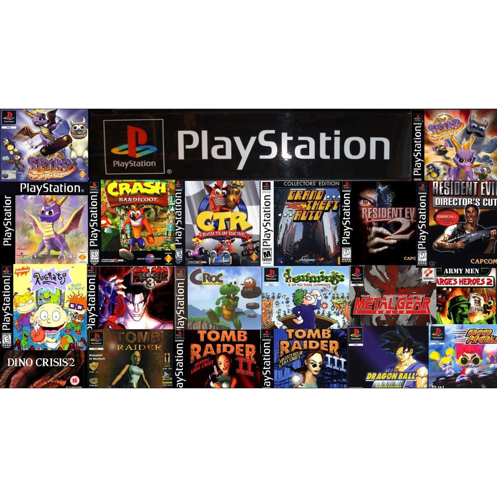 ps1 with all games