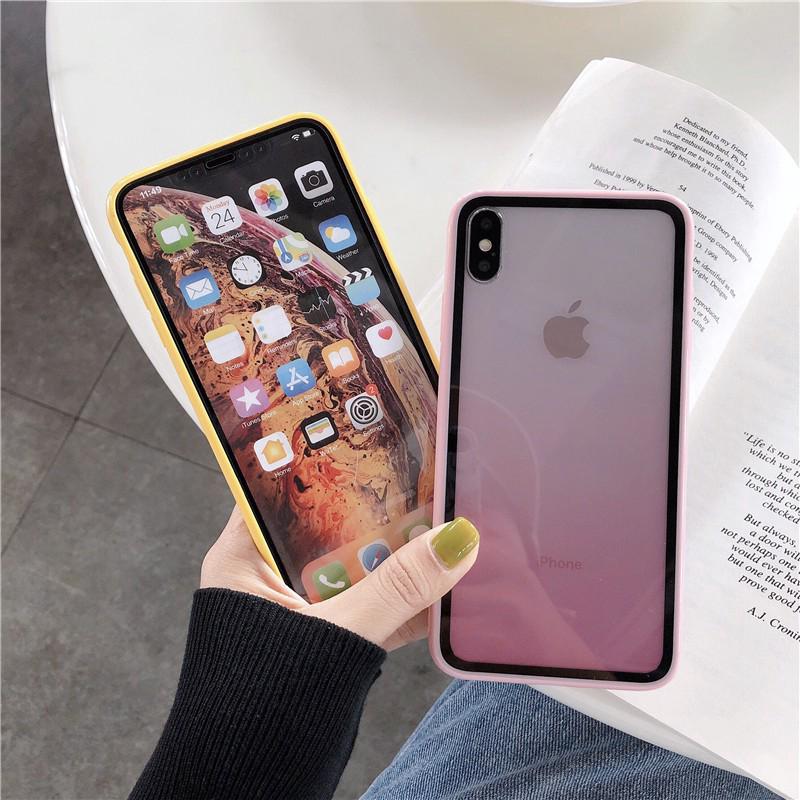 Rainbow Gradient Acrylic Casing  iPhone  8  Plus  8  7 6 6s Xs 