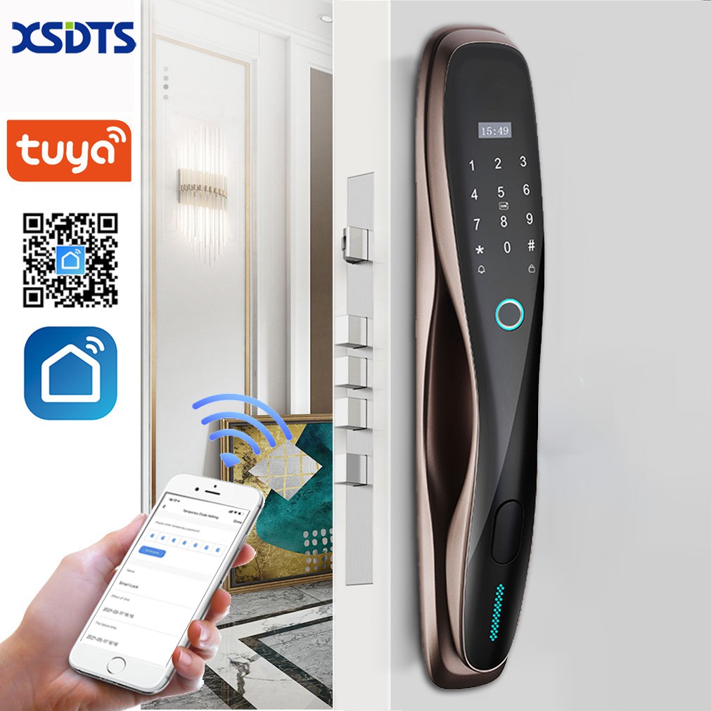 Tuya Smart Digital Door Lock WiFi Biometrical Fingerprint Unlock Work with App Smart Life Smart Home Product