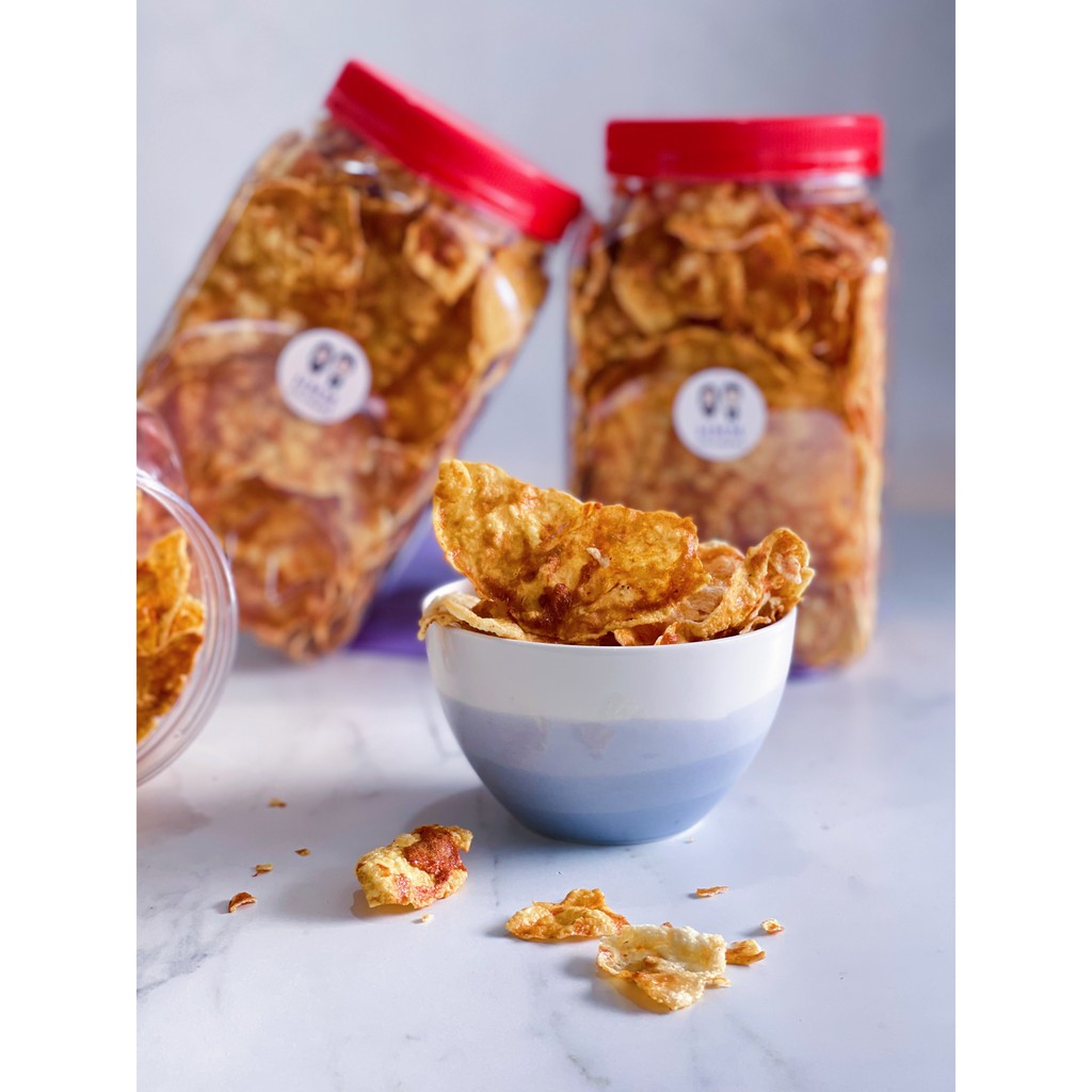 HOLYMAMA SG Homemade Signature Honey Emping Belinjo Crackers Shopee