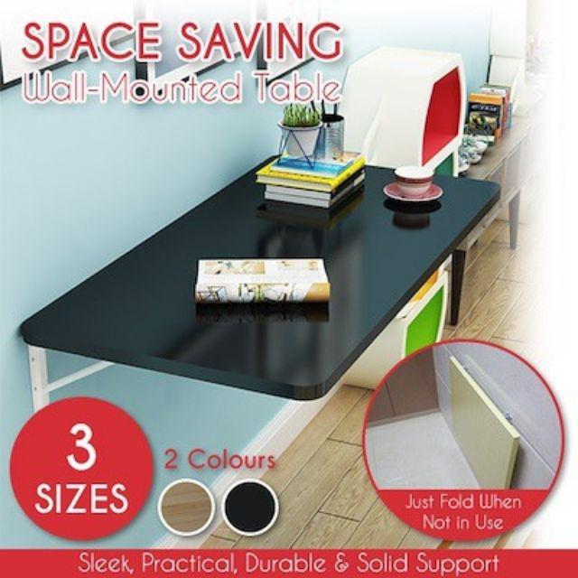 Space Saving Efficient Wall Mount Table Study Furniture Living Bedroom Kitchen