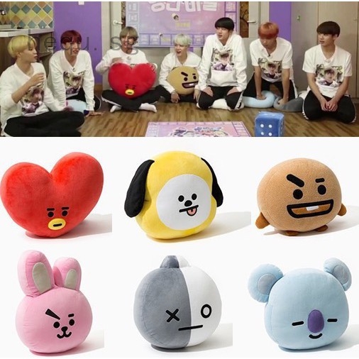 bts with stuffed animals