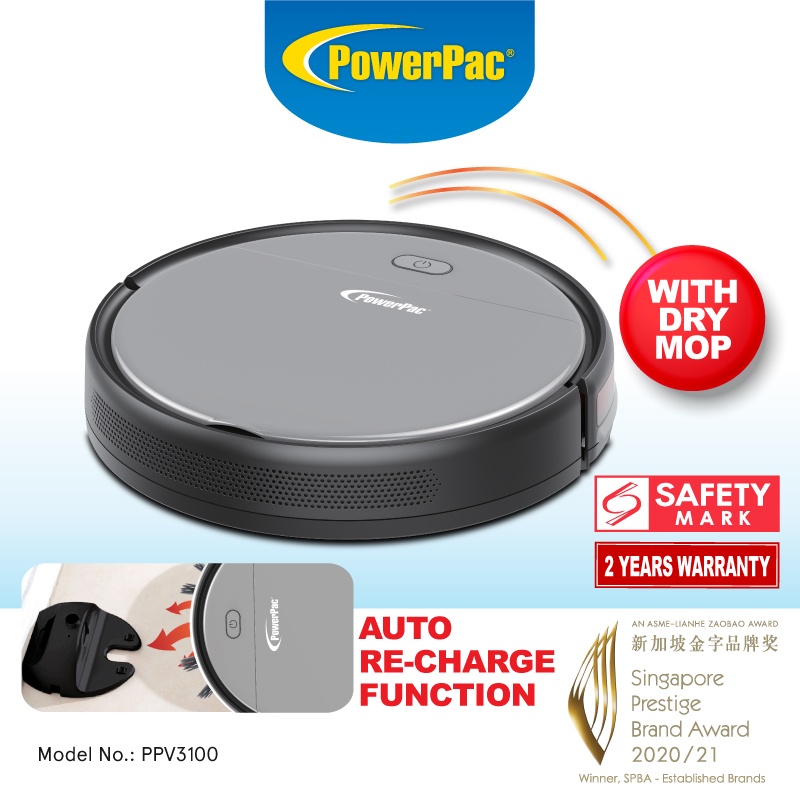 PowerPac Robot Vacuum, Robotic Vacuum, Cordless Vacuum, Cleaner Auto
