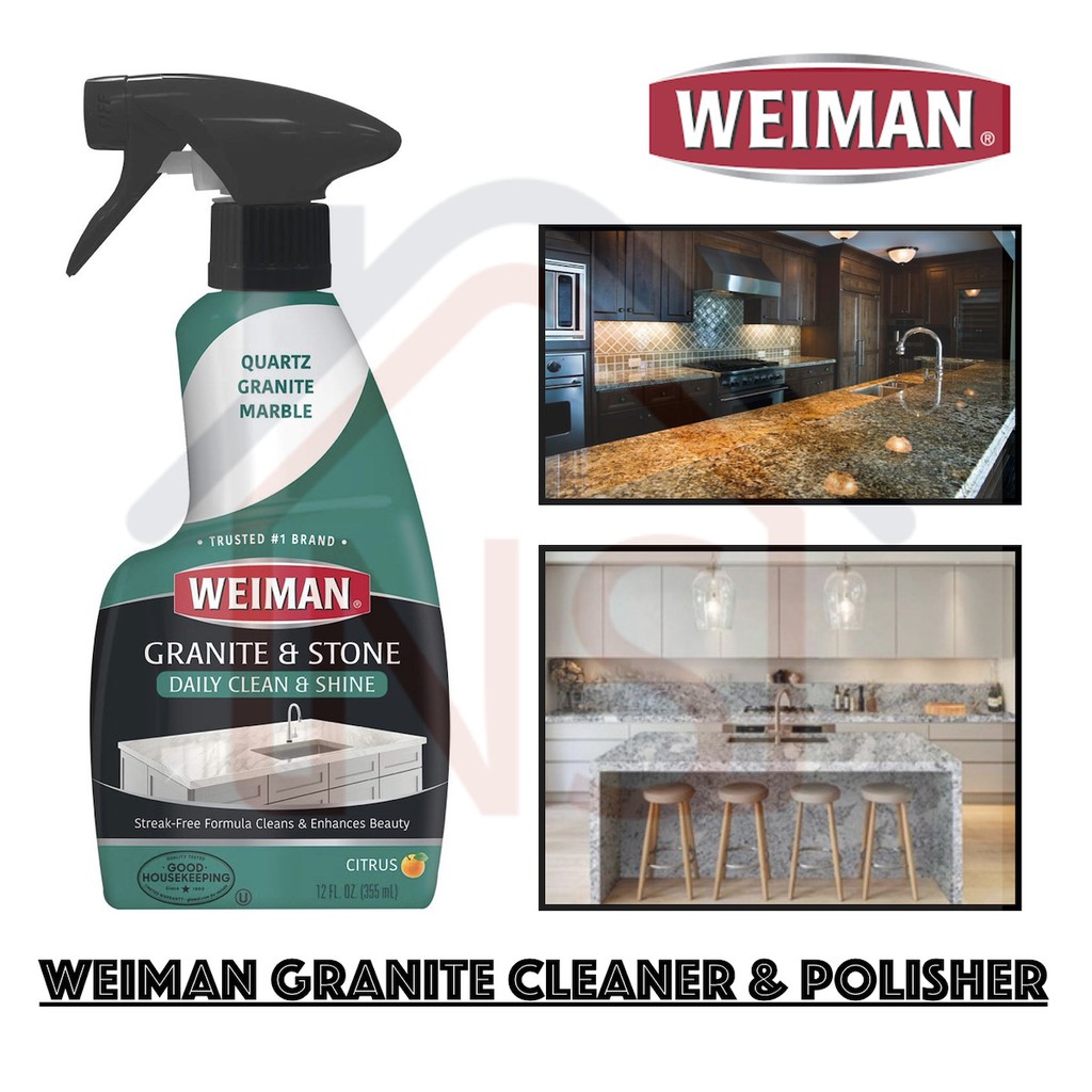 Weiman Granite Cleaner And Polisher, Stone Countertop Cleaner And Polisher