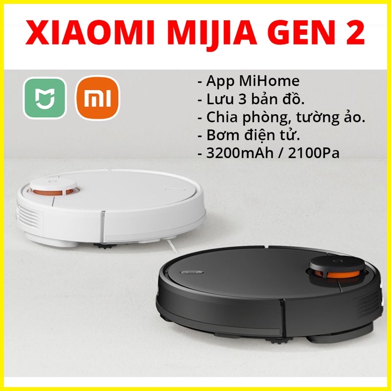 Robot Xiaomi Mijia 2 - Vacuum Mop P _ Robot hút bụi lau nhà