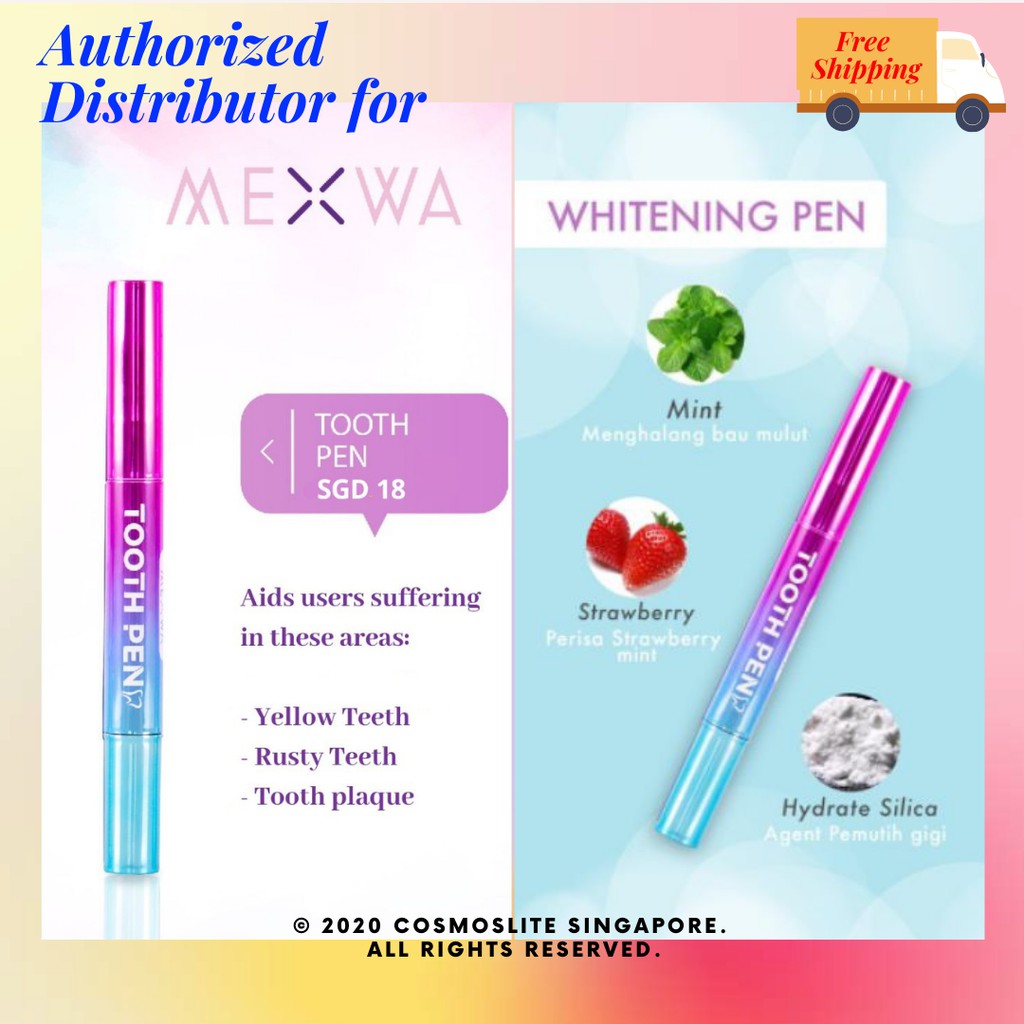 Most Popular Mexwa Teeth Whitening Gel Pen Pen Permutih Gigi No Peroxide Safe For Braces Shopee Singapore