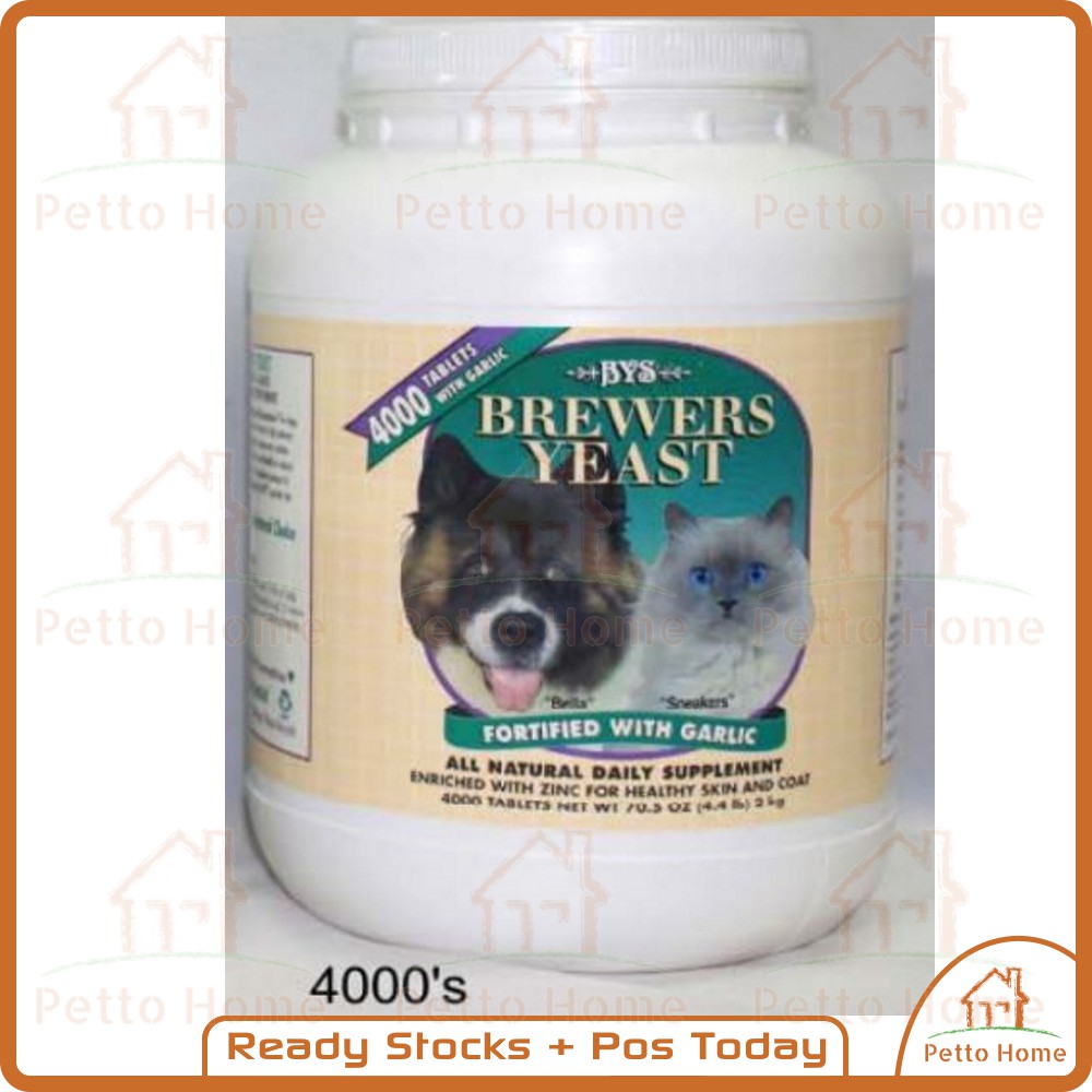 Brewers Dried Yeast Formula With Garlic Flavoring Chewable Tablets Naturvet