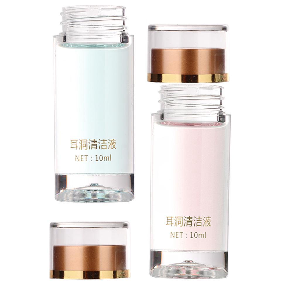 10ml Pierced Ear Cleansing Solution Ear Holes Cleaning Line Floss Set