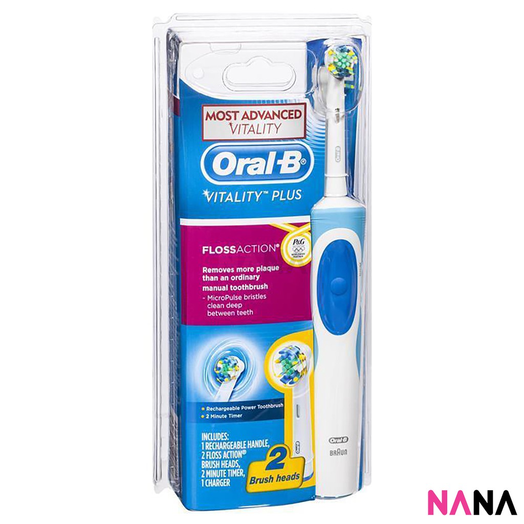 electric brush with floss