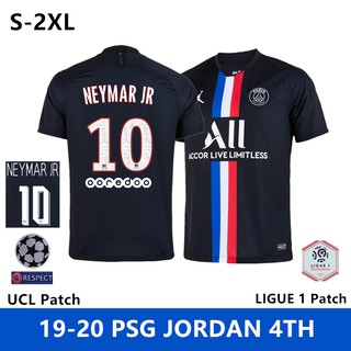 Top Quality 19 20 Psg Jordan Paris Saint Germain Jersey Short Sleeved Casual T Shirt Training Suit Shopee Singapore